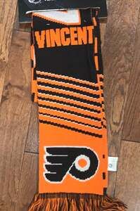 NHL Philadelphia‎ Flyers Team Scarf Vincent Personalized Orange Black